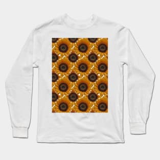 Summer joyful color image of a sunflower, flowers that rotates behind the sun Long Sleeve T-Shirt